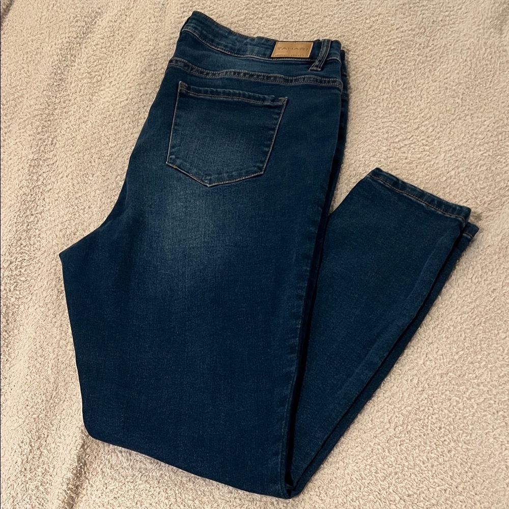 Tahari Dark Blue Skinny Jeans